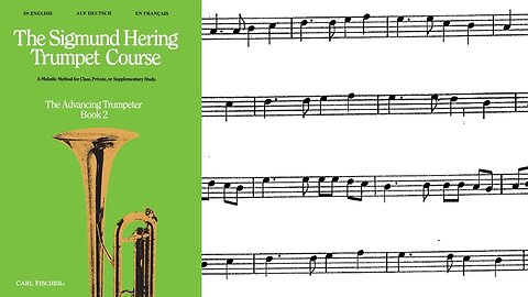 🎺🎺 [MÉTODO DE TROMPETE] Livro 2 do método de Sigmund Hering 21 & 22 - A Major / Lá Maior