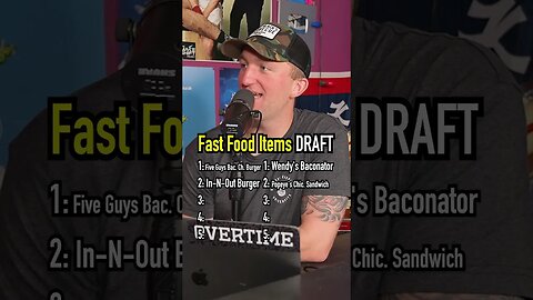 DRAFTING the Best Fast Food Items!! Who Won? #shorts #fastfood #draft