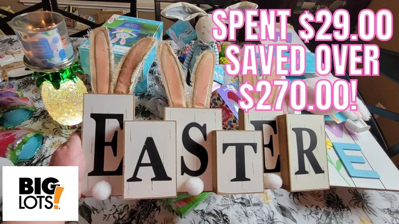 BIG LOTS | 90% OFF EASTER HAUL! | HUGE SAVINGS I STOCKED UP! | @Big Lots #BIGLOTS