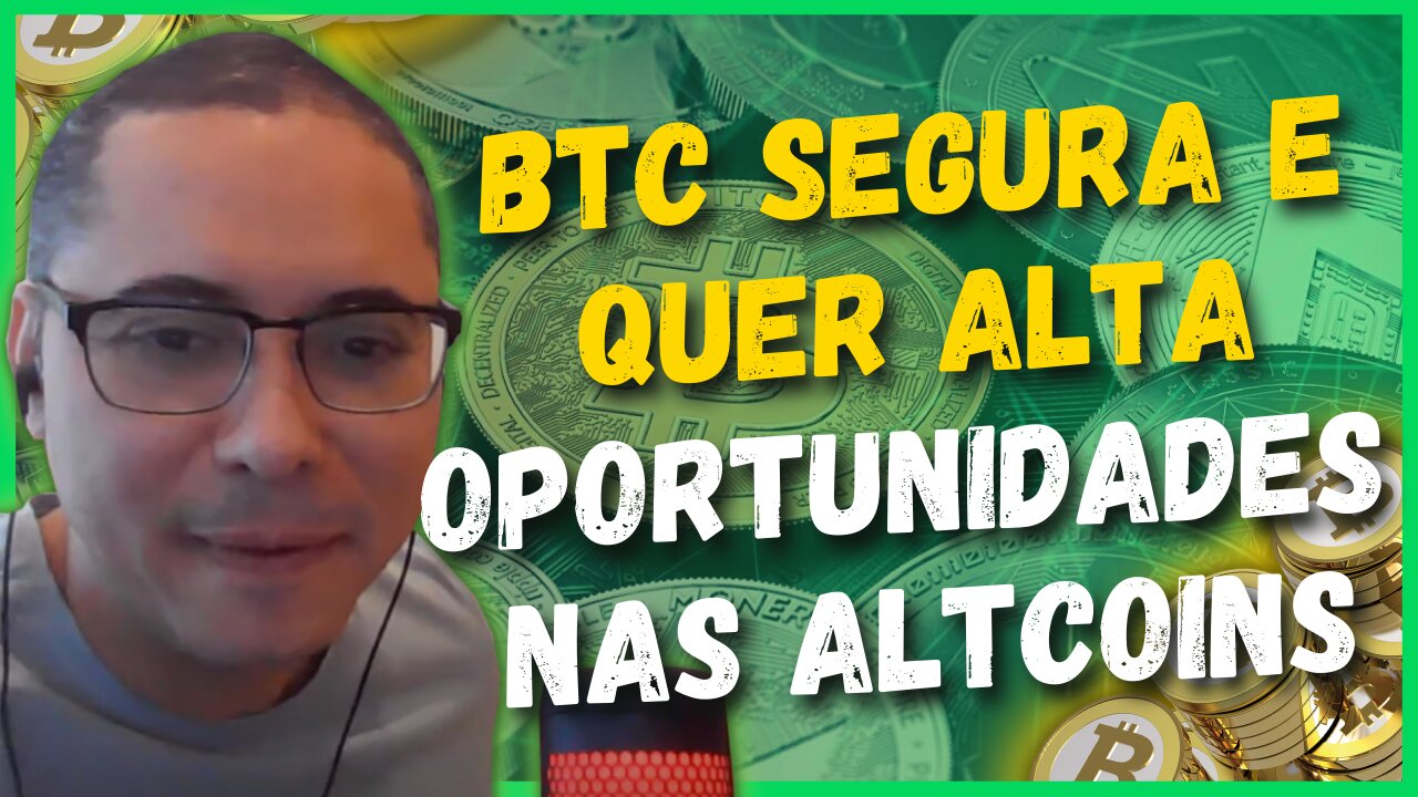 BTC SEGUROU A QUEDA NOVAMENTE! ANÁLISE DAS CRIPTOS (APE, ETH, DAR, AXS, SDAO, DOGE, ILV) E MAIS