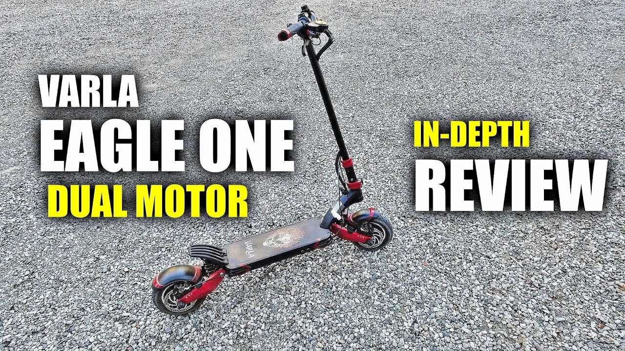 VARLA Eagle-One Electric Scooter Review BONUS CRASH TEST! (2000watt Dual Motor / Dual Suspension)