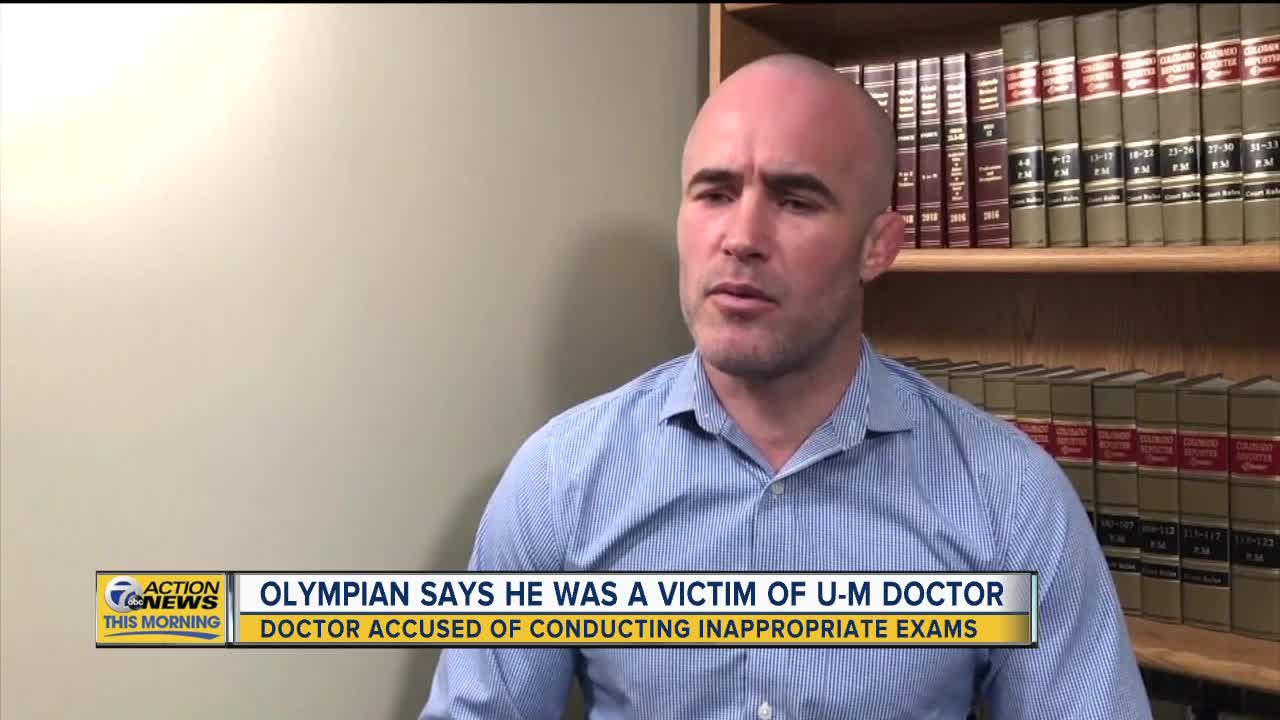 Olympian says he was a victim of U-M doctor