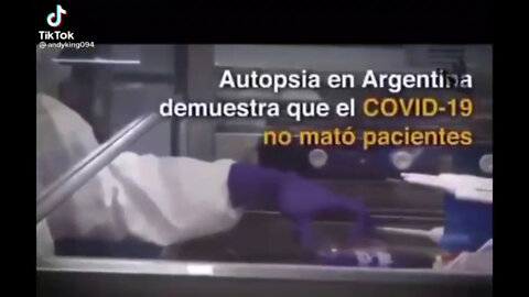 Autopsia en Argentina demuestra que el covid-19 no mató pacientes.