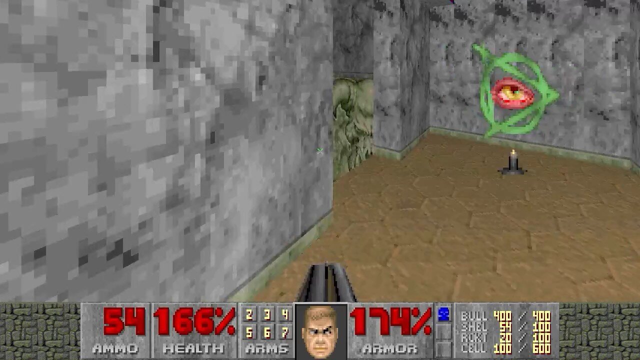 Doom II, DOS, 1995 - 100% Level 22, The Catacombs