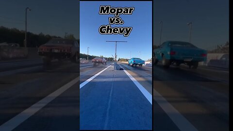 Who Wants to See a Rematch? Epic Mopar vs. Chevy Match Race! #shorts