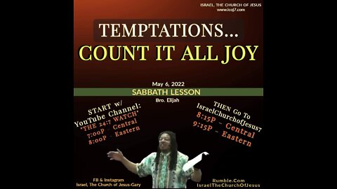 TEMPTATIONS... COUNT IT ALL JOY