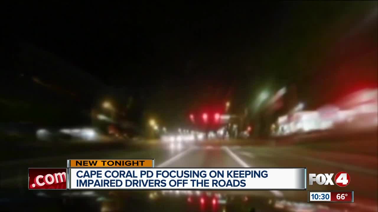 Cape Coral PD focusing on keeping impaired drivers off the roads
