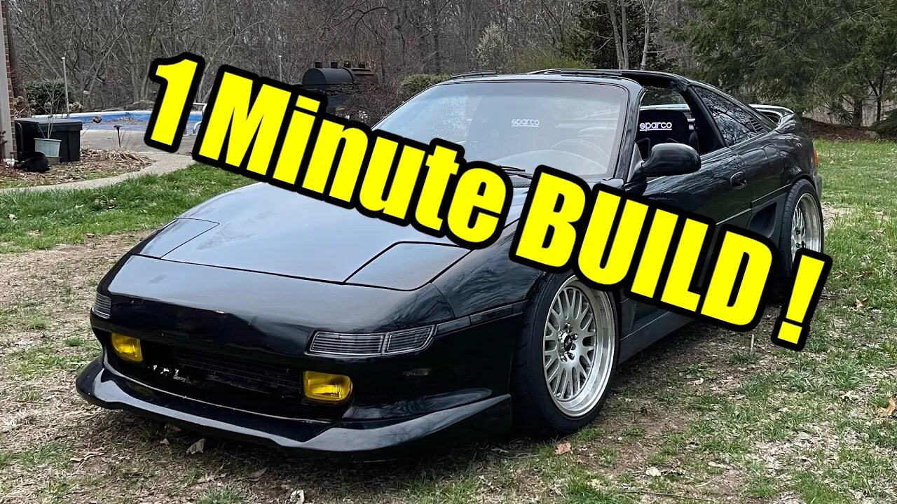 4g63 Toyota MR2 full build in 1 min !