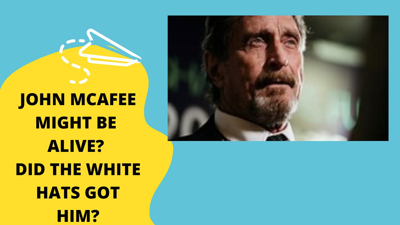 JOHN MCAFEE MIGHT BE ALIVE? DID HE USED TO LIVE ON THE SAME BUILDING THAT COLLAPSED IN FL?