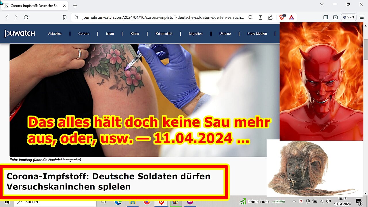 Das alles hält doch keine Sau mehr aus, oder, usw. — 11.04.2024 ...