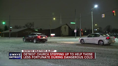 Detroit church offers shelter and hot food during week of below freezing weather