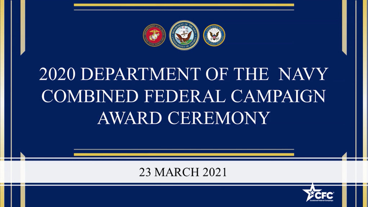 Department of the Navy Combined Federal Campaign Award Ceremony (March 23, 2021)