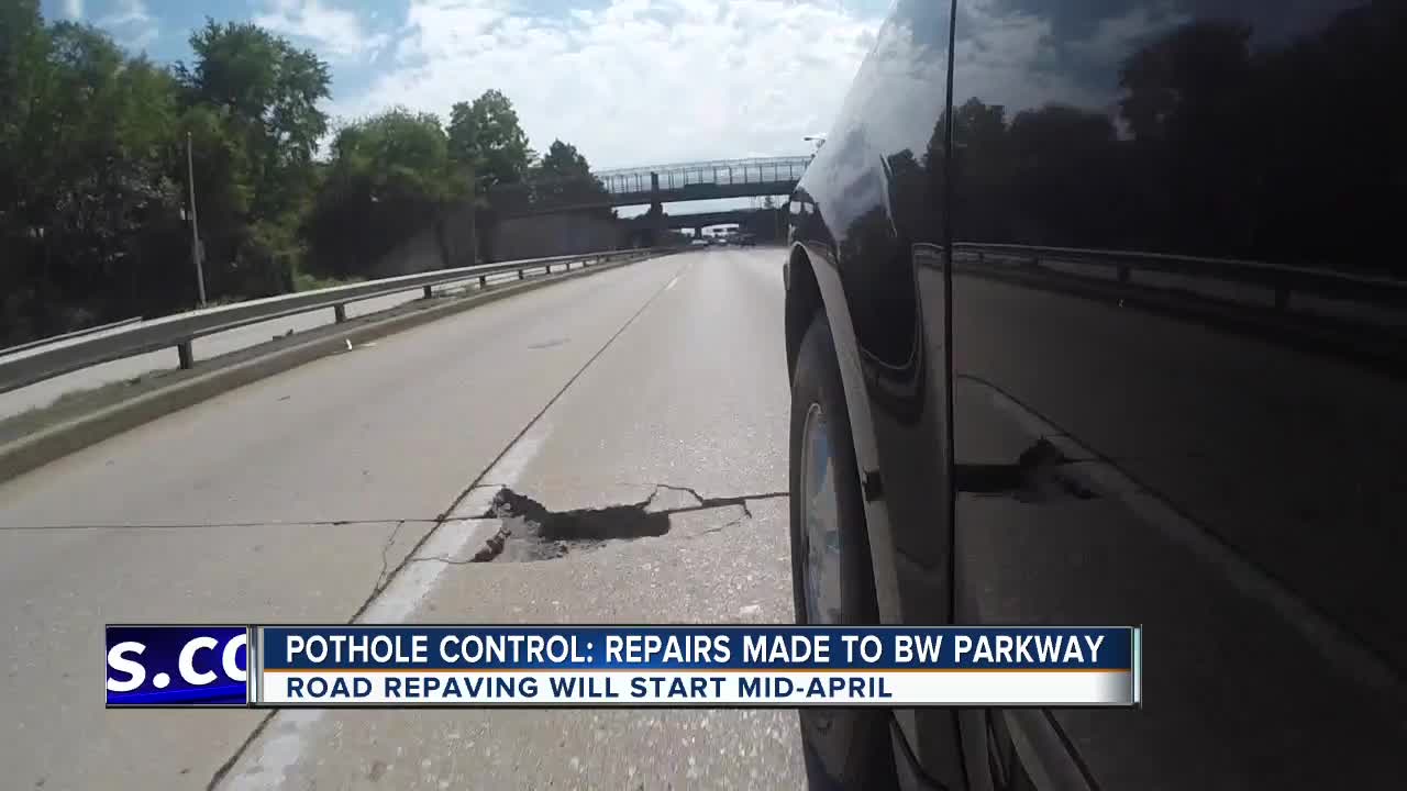 Pothole control: Entire BW Parkway to be repaved