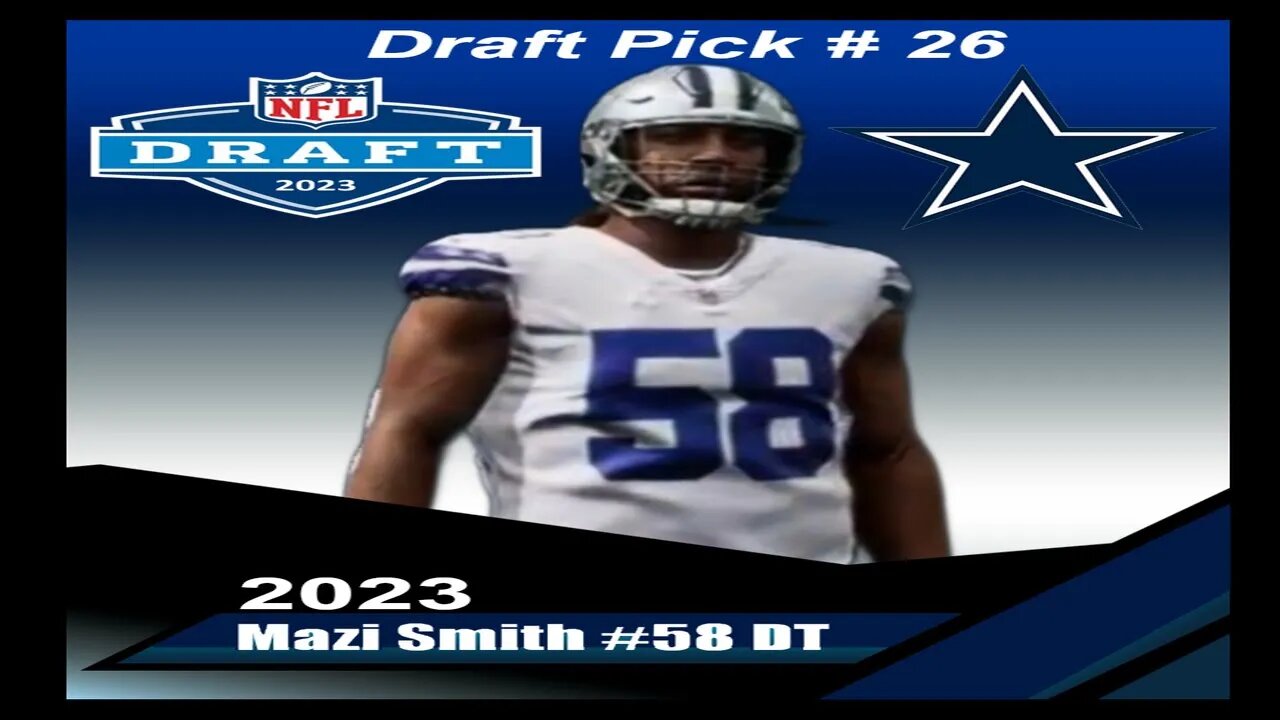 Madden 23 Mazi Smith NFL Draft 23 Creation