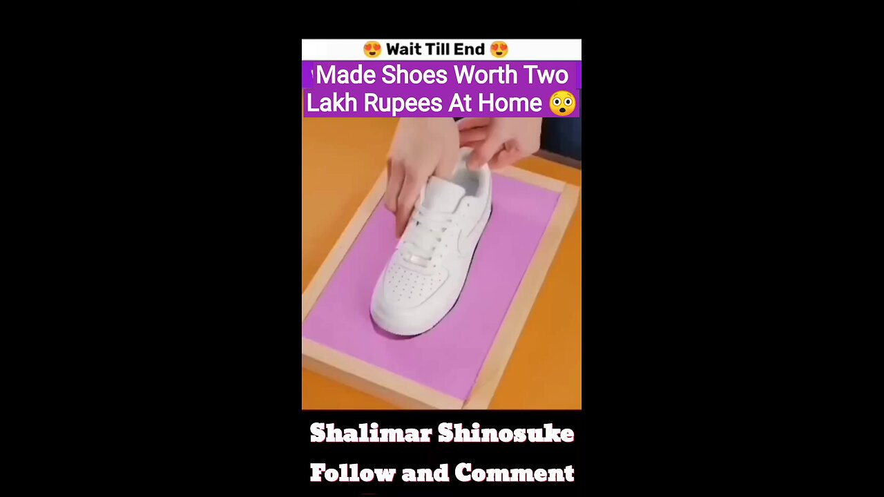 Make Shoes Worth Rupees Two Lakhs Rupees At Home 😲