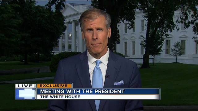 TODAY'S TMJ4's Charles Benson talks with President Trump in Washington D.C.