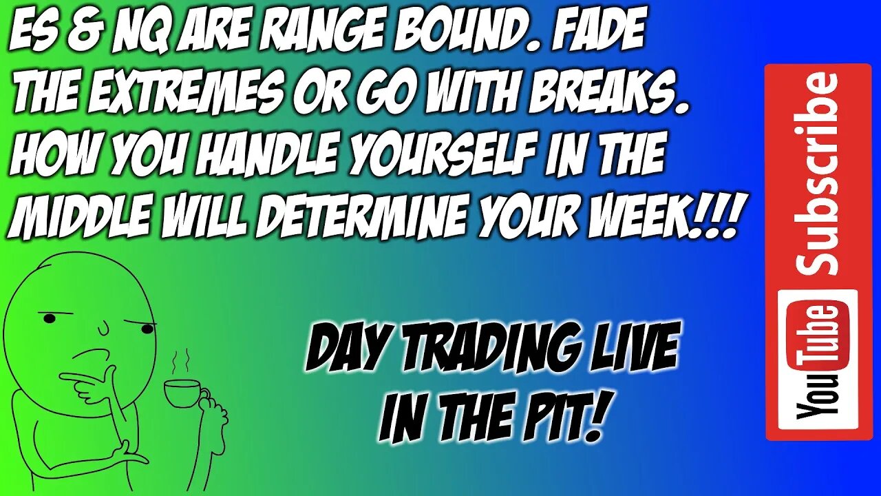 Fade Extremes or Go With Breaks ES NQ Day Premarket Trade Plan