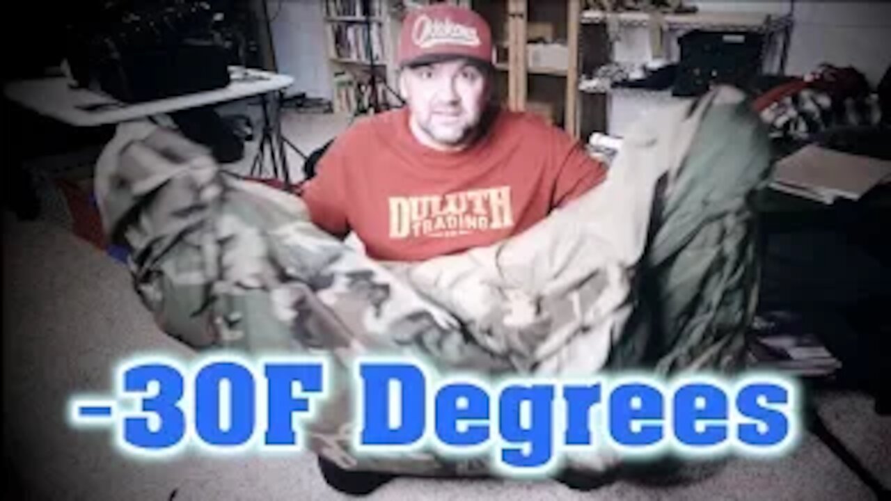 Best Winter Sleeping Bag!!! --30 Degrees ~ Military ECWS Sleep System