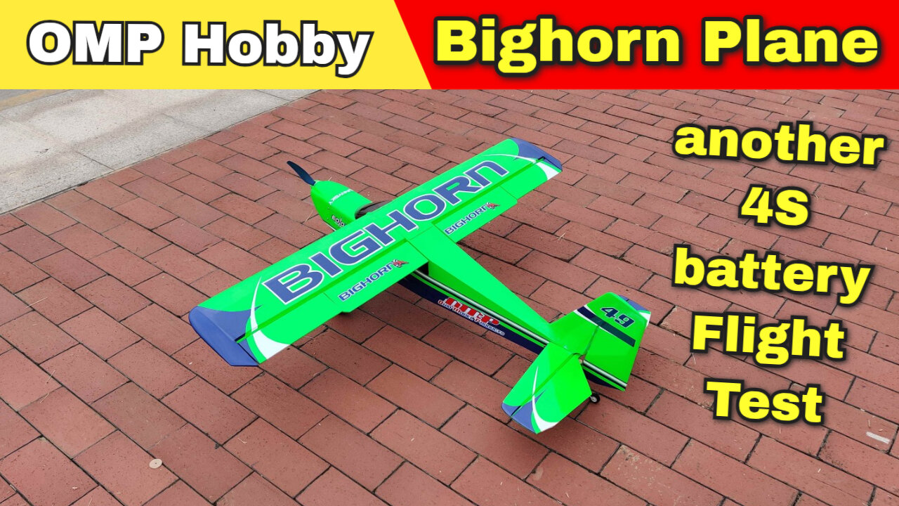 OMP Big Horn Balsa electric RC Plane - 4S Flight Fun