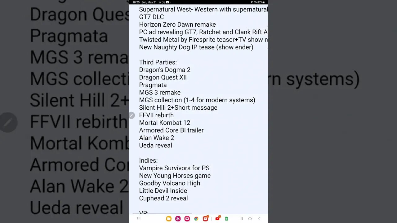 Playstation showcase leaks
