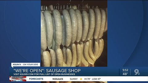 Sausage Shop offers carry-out sausages