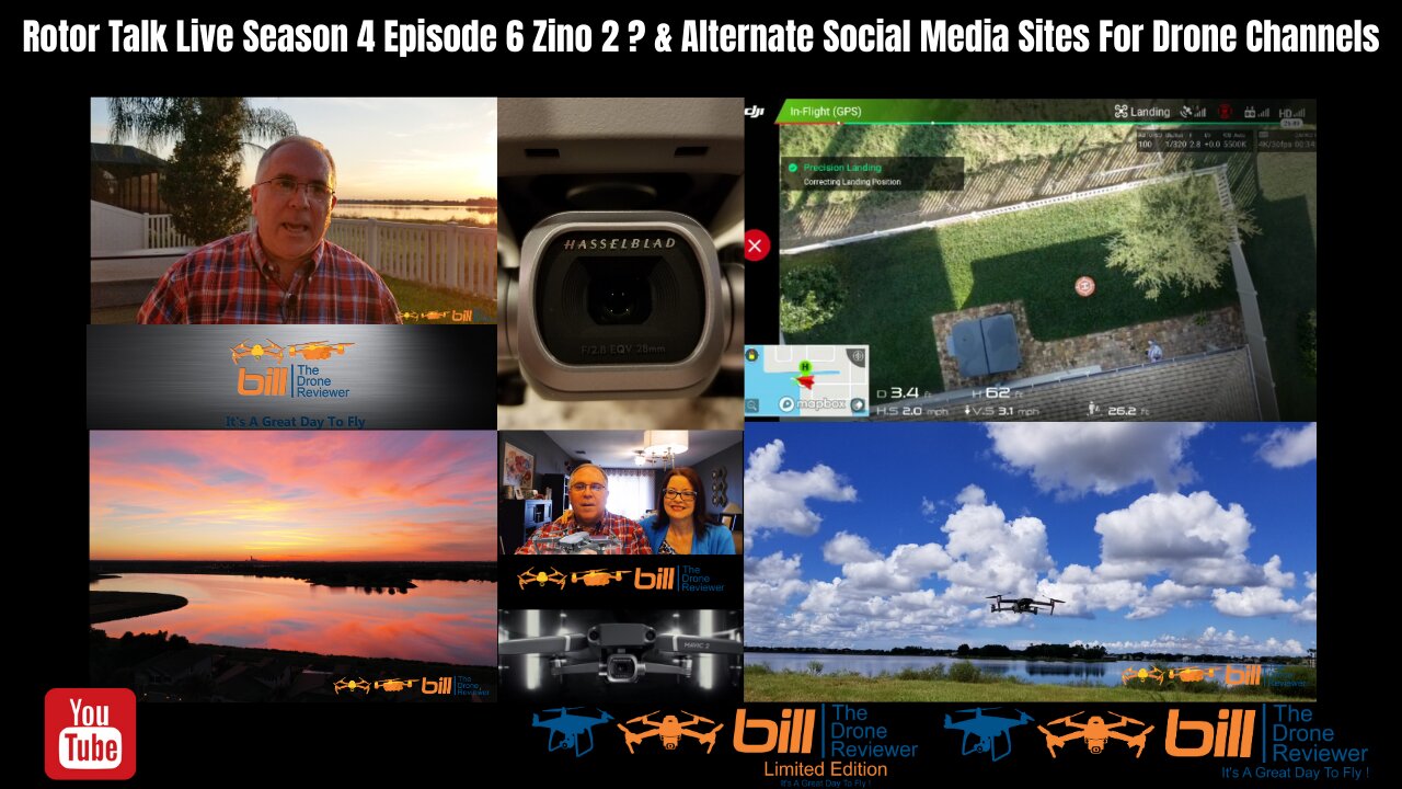 Rotor Talk Live Season 4 Episode 6 Zino 2 ? & Alternate Social Media Sites For Drones Channels