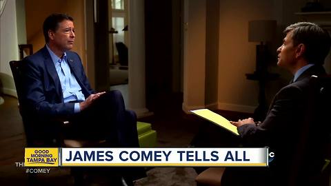 James Comey says it possible Russians have leverage over President Trump