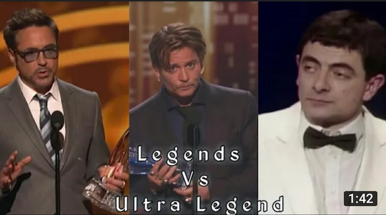 Robert Downey Jr Vs Johnny depp Vs Mr.Bean Whatsapp Status | Legends vs Ultra Legend | Awards