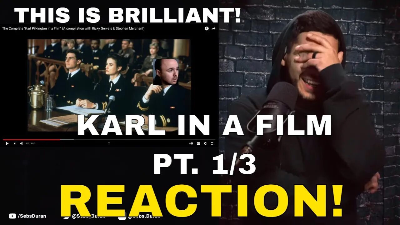 Karl Pilkington in a Film Reaction pt 1 of 3 | Karl never ceases to amaze me