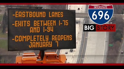 Work begins this morning to prepare for re-opening of westbound I-696 in Macomb Co.