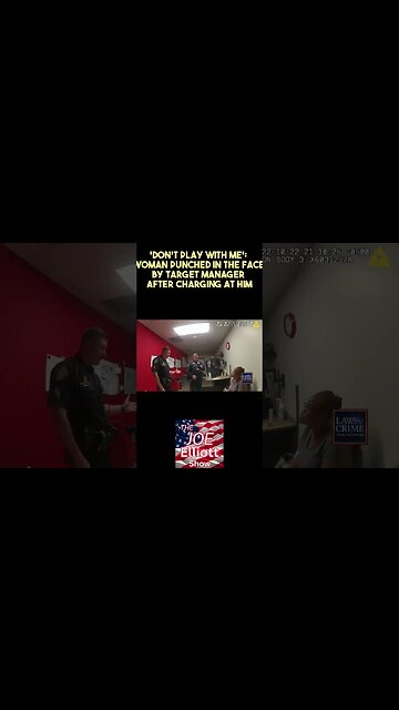 'Don't Play with Me': Woman Punched in the Face by Target Manager After Charging at Him 🥊 #shorts