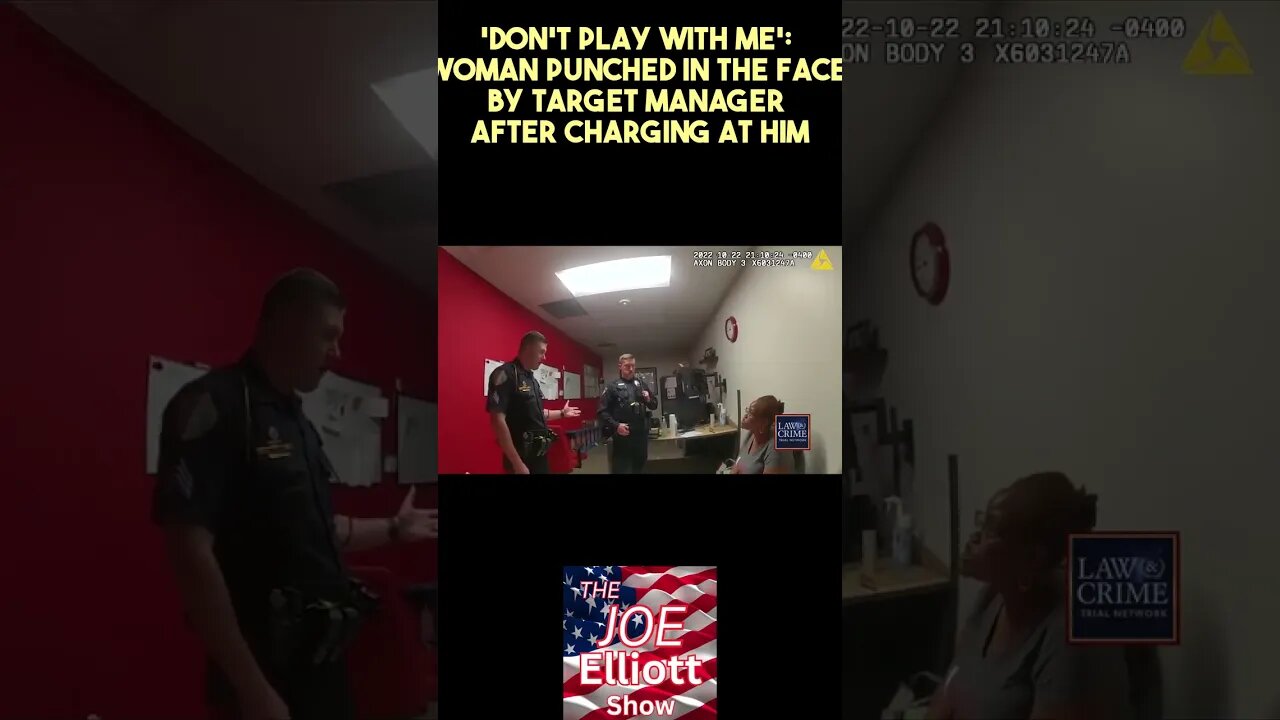 'Don't Play with Me': Woman Punched in the Face by Target Manager After Charging at Him 🥊 #shorts