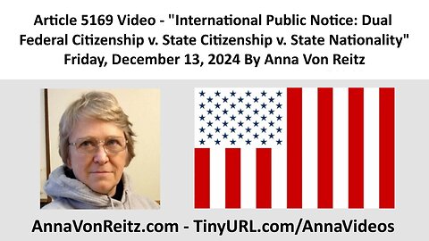 International Public Notice: Dual Federal Citizenship v. State Citizenship v. State Nationality