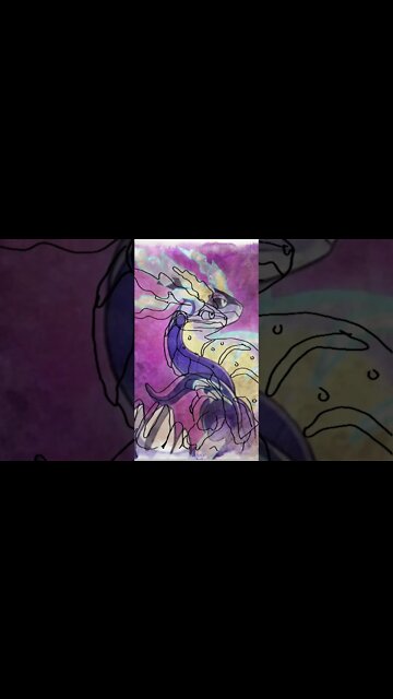 Creating Pokemon on Pokemon Violet Cover... #pokemon #pokemonscarletandviolet #pokemonviolet