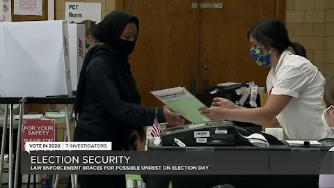 Law enforcement braces for possible unrest on election day