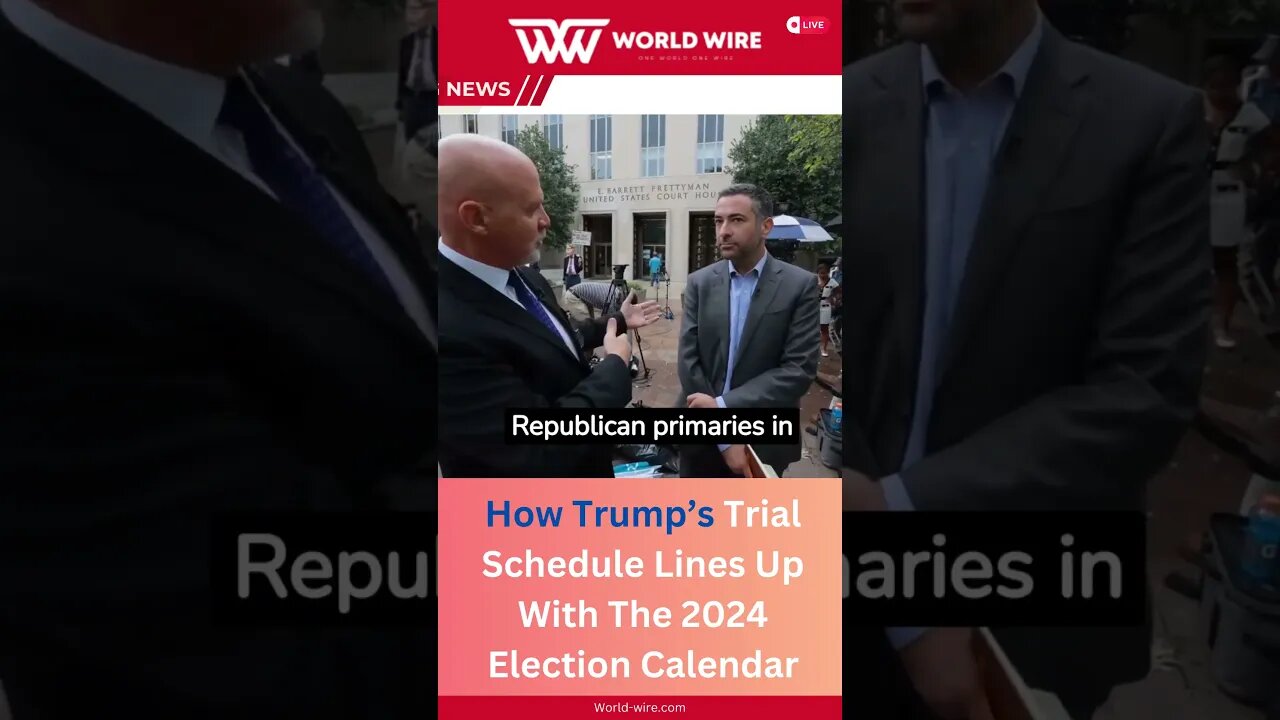 How Trump’s Trial Schedule Lines Up With The 2024 Election Calendar-World-Wire #shorts