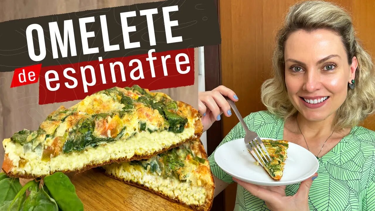 INCRÍVEL OMELETE ASSADA DE ESPINAFRE - PRÁTICA E NUTRITIVA