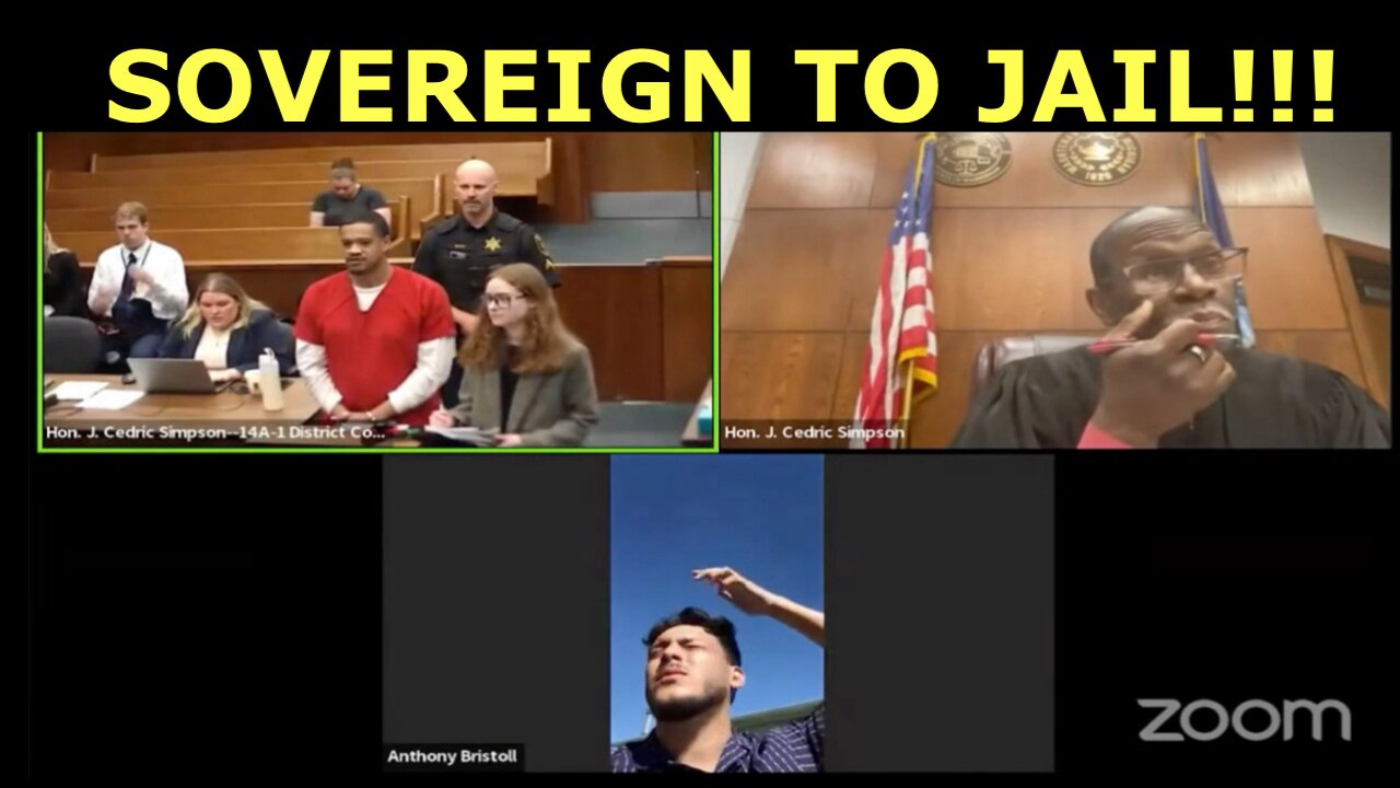 Judge Simpson destroyed Sovereign Citizen. Straight to Jail!!!