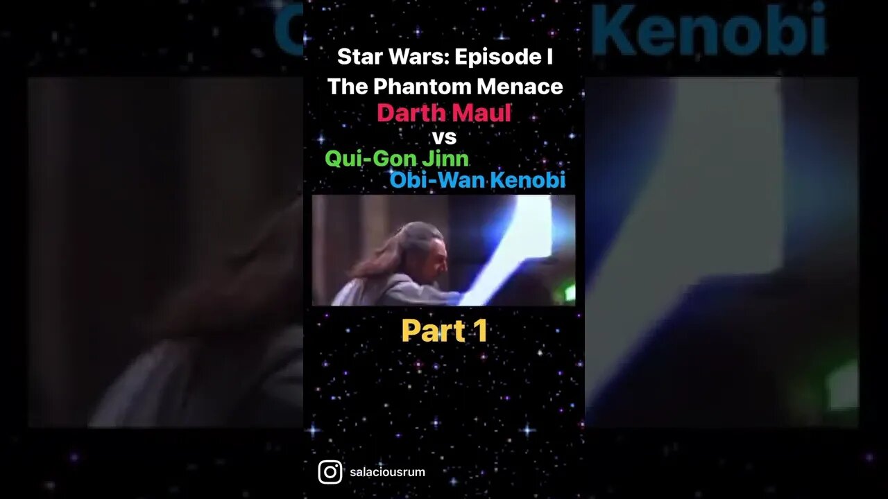 Darth Maul vs Qui-Gon Jinn & Obi-Wan Kenobi PART 1 #shorts