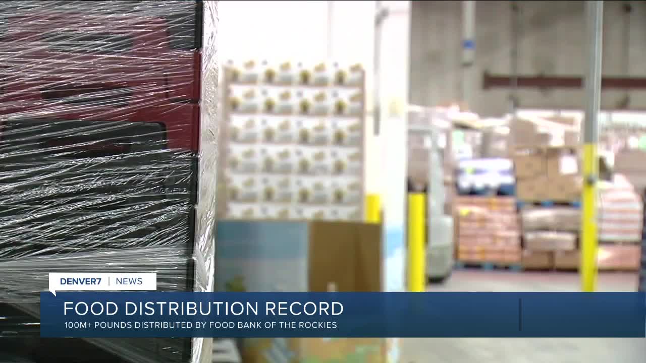 Food Bank of the Rockies distributed 100M lbs. of food