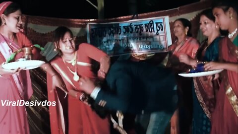 Bride and Groom Funny Fight, Live Fighting, Funny Fight