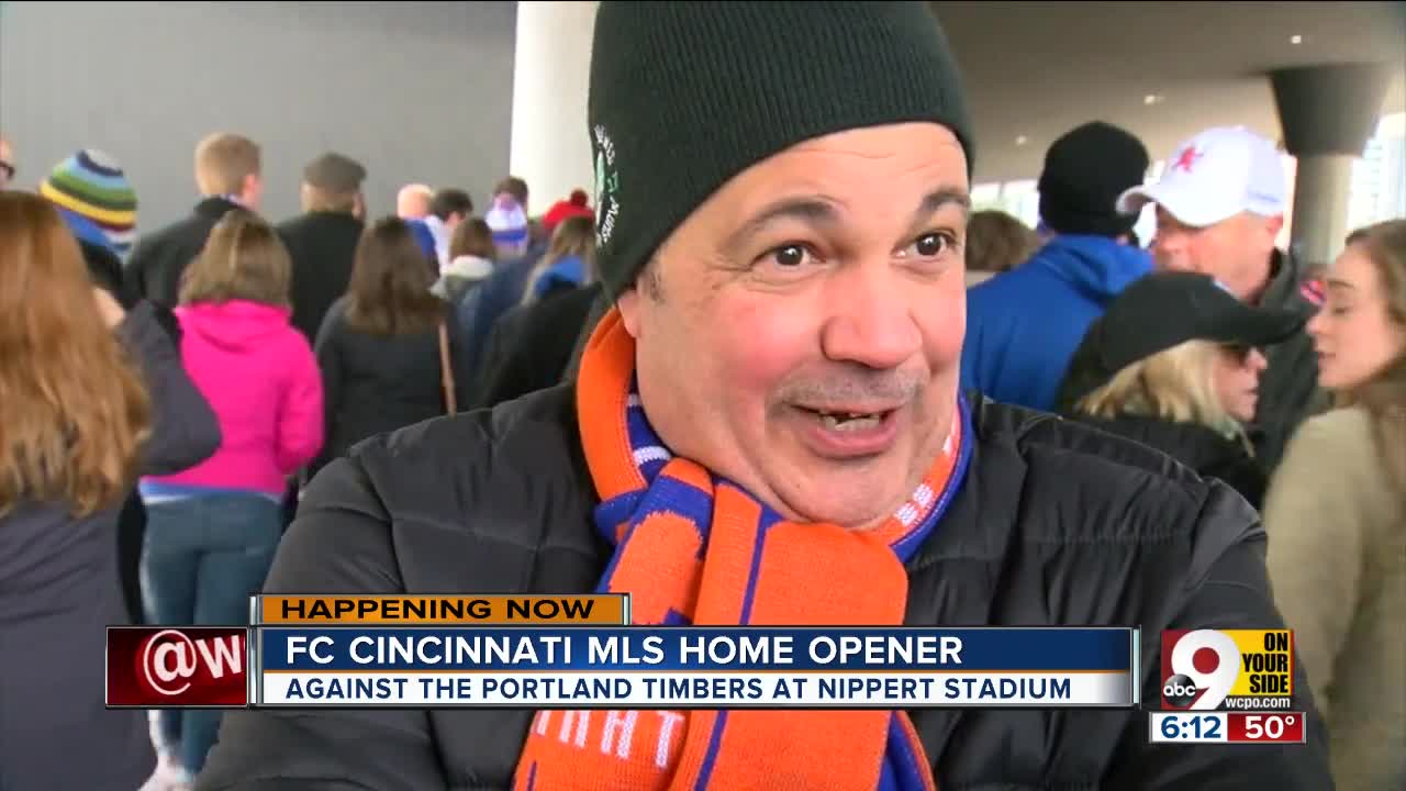 FC Cincinnati fans pack first MSL game with enthusiasm