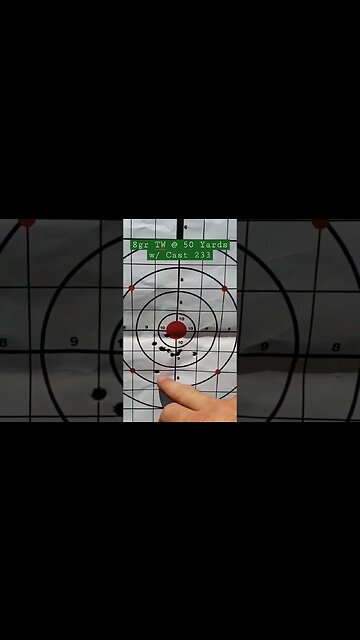 ✅Checking Out The Target At 50 Yards With Titewad In Cast 223 Remington🤔