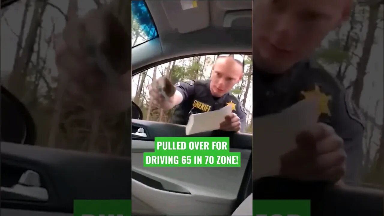 Pulled Over For Driving 5mph UNDER The Speed Limit!