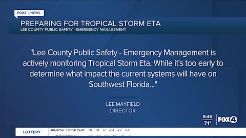 Lee County prepares for storm headed our way