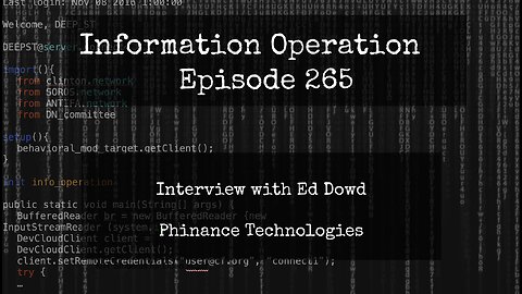 Masters Of The Universe - Ed Dowd - Economic Data Is Fake 11/19/24 