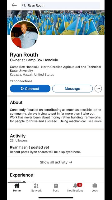 More Facebook data for Ryan routh