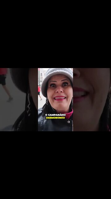 A queda do campanário Veneza 1902 Itália