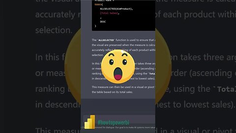 ChatGPT writes my DAX I OpenAI in Power BI #powerbi #short