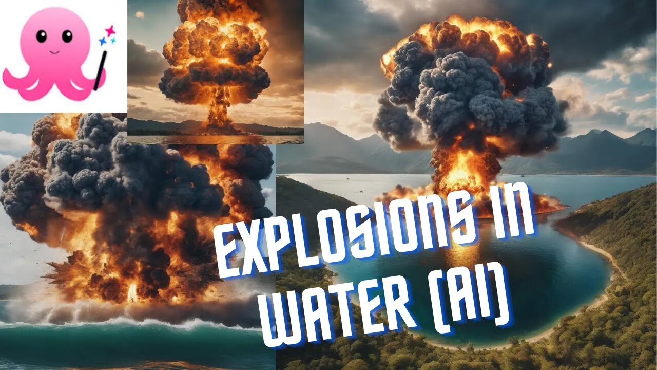 WHAT NUCLEAR EXPLOSIONS IN WATER WOULD LOOK LIKE #ai #nuclear #water #sea